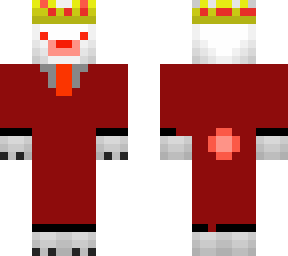 evil polar bear with suit and crown