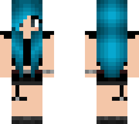 blue-haired girl