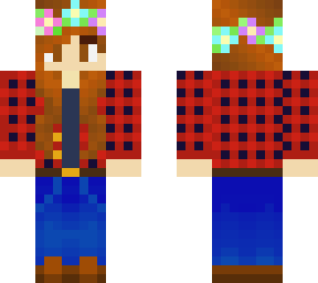 flower crown lumberjack