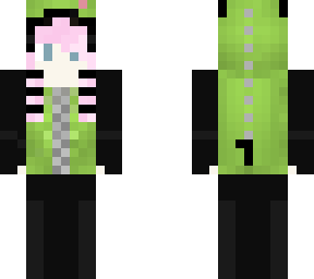 pink hair scene girl in gir onsie :p