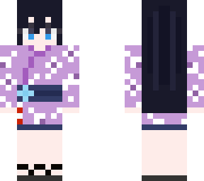 purple yukata girl