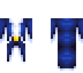 ob - dark icy blue cloak w/ belt