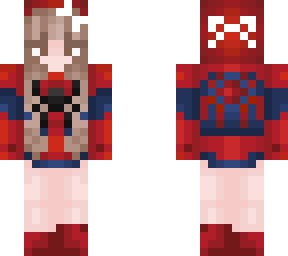 spiderman girl with bow (xer1nxx)
