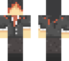 black hair girl serious suit