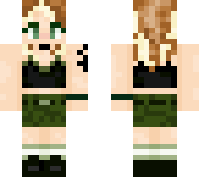camo shorts girl