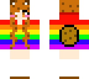 cookie girl edit rainbow jacket