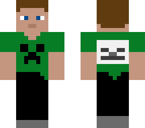 creeper and skeleton