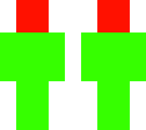 green head red