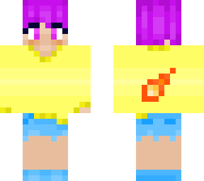 pan girl with comet motif sweater