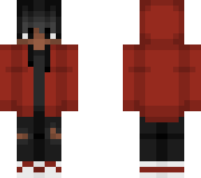 red hoodie