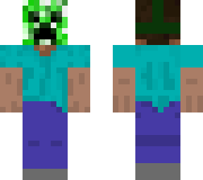 steve with creeper mask