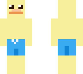 cute duckie with swimming trunks on<3