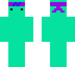 green blob whit headband