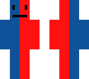 blue and red