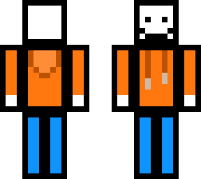 outlined cool skin | Minecraft Skin