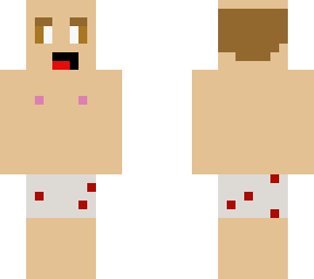 weird hair man with boxers