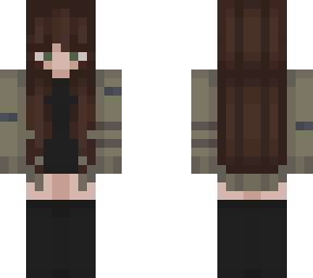 brown hair girl with knifee
