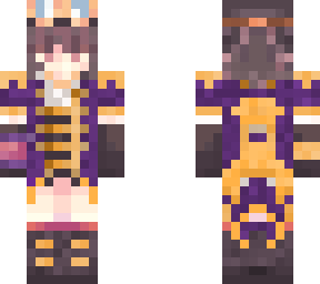 steampunk short hair girl purple