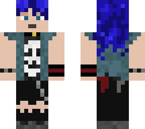 blue haired punk