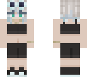 blue/platinum hair