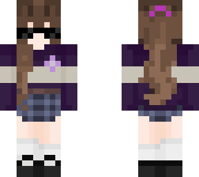 purple hoodie girl