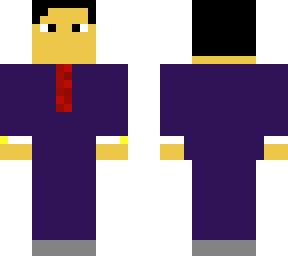 purple suit man