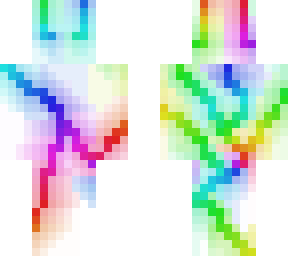 rainbow lightning ( white )