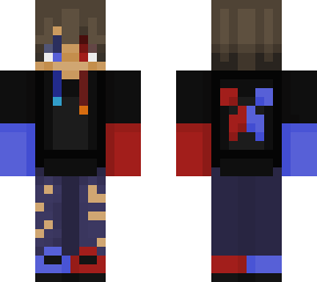 red & blue
