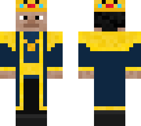 royal blue king with a robe