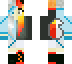 fire and ice wolf - first skin