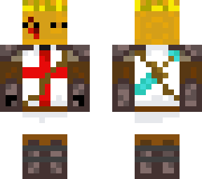 orange enderman warrior king