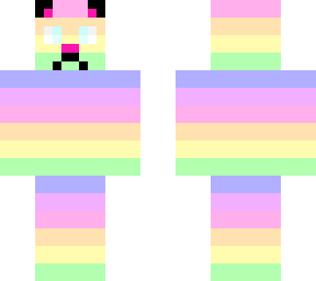 rainbow pastel cute panda (not backwards??)