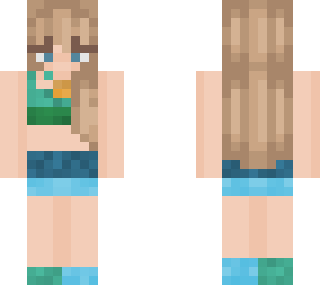 taylor swift eras tour- 1989 top and skirt (green and blue)