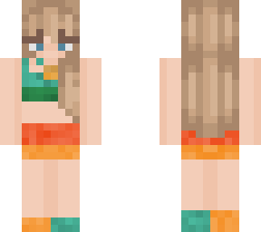 taylor swift eras tour- 1989 top and skirt (green and orange)