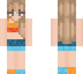 taylor swift eras tour- 1989 top and skirt (orange and blue)