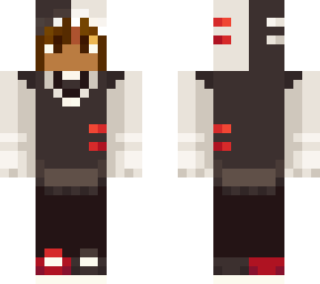 white, black, red shark - chill outfit