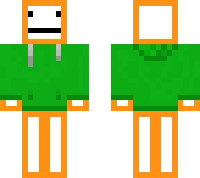 white guy with orange outline