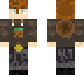 brown haired boy with dirt block t-shirt