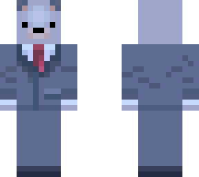 polar bear in suit
