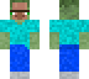 villager in a zombie onsie
