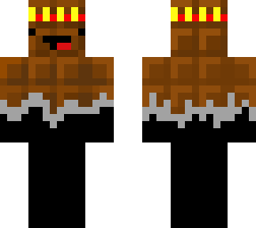 black chocolate derp with crown