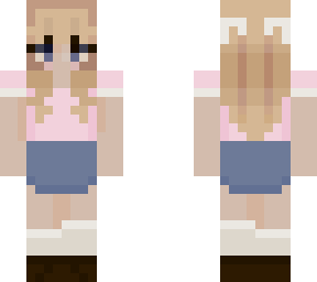 blonde bows soft girl