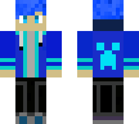 blue boy with headphones