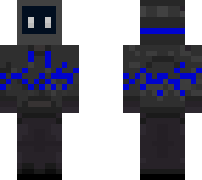 computer black and blue