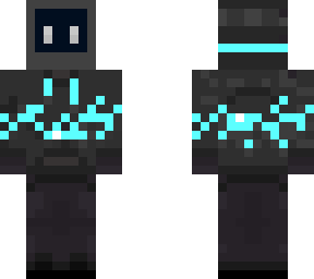 computer black and light blue