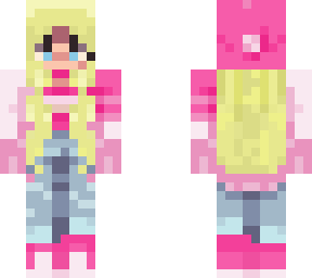pink winter girl