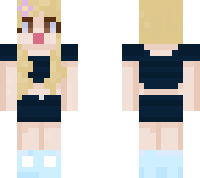 pretty girl compeletely new outfit