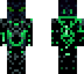 black armor w/green
