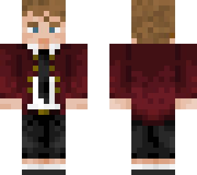 burgundy suit