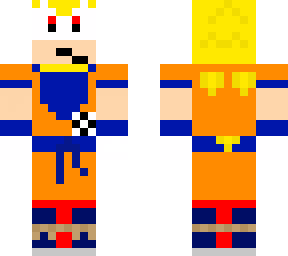 super sonic with goku clothes